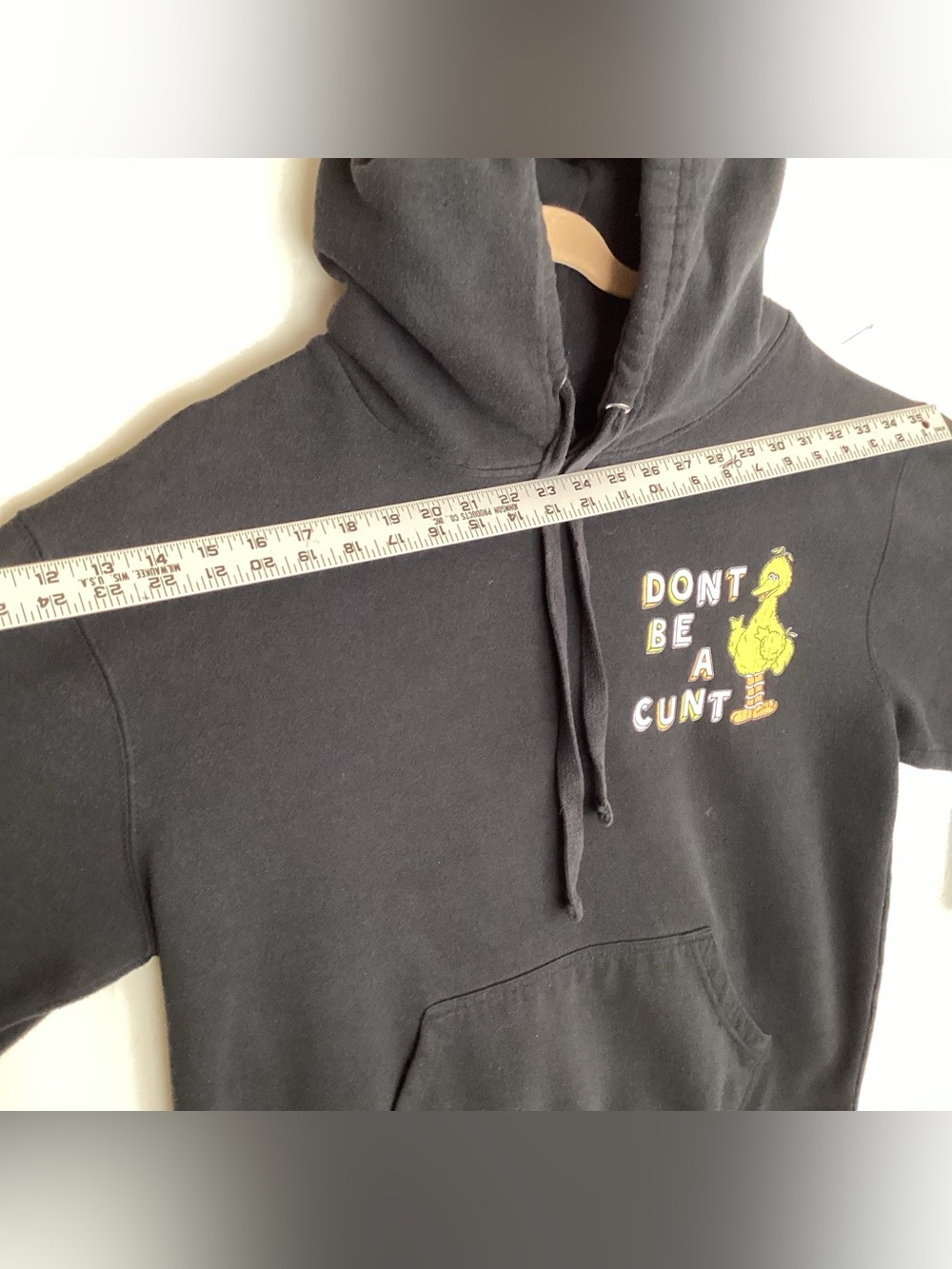 A-holeś live forever don’t be a €unt hoodie sweatshirt big bird - Picture 4 of 10